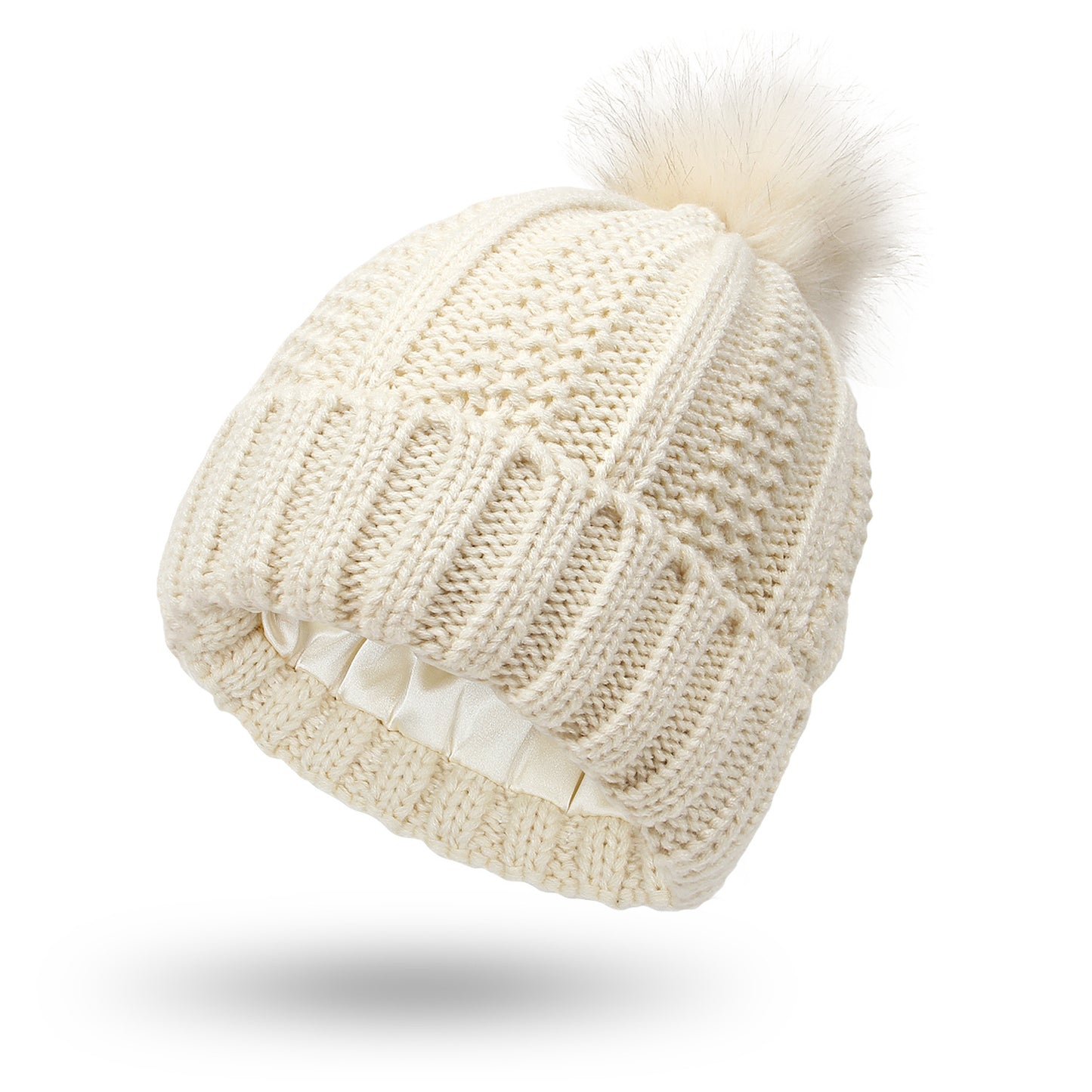 Soft Lined Winter Pom Beanie Women's