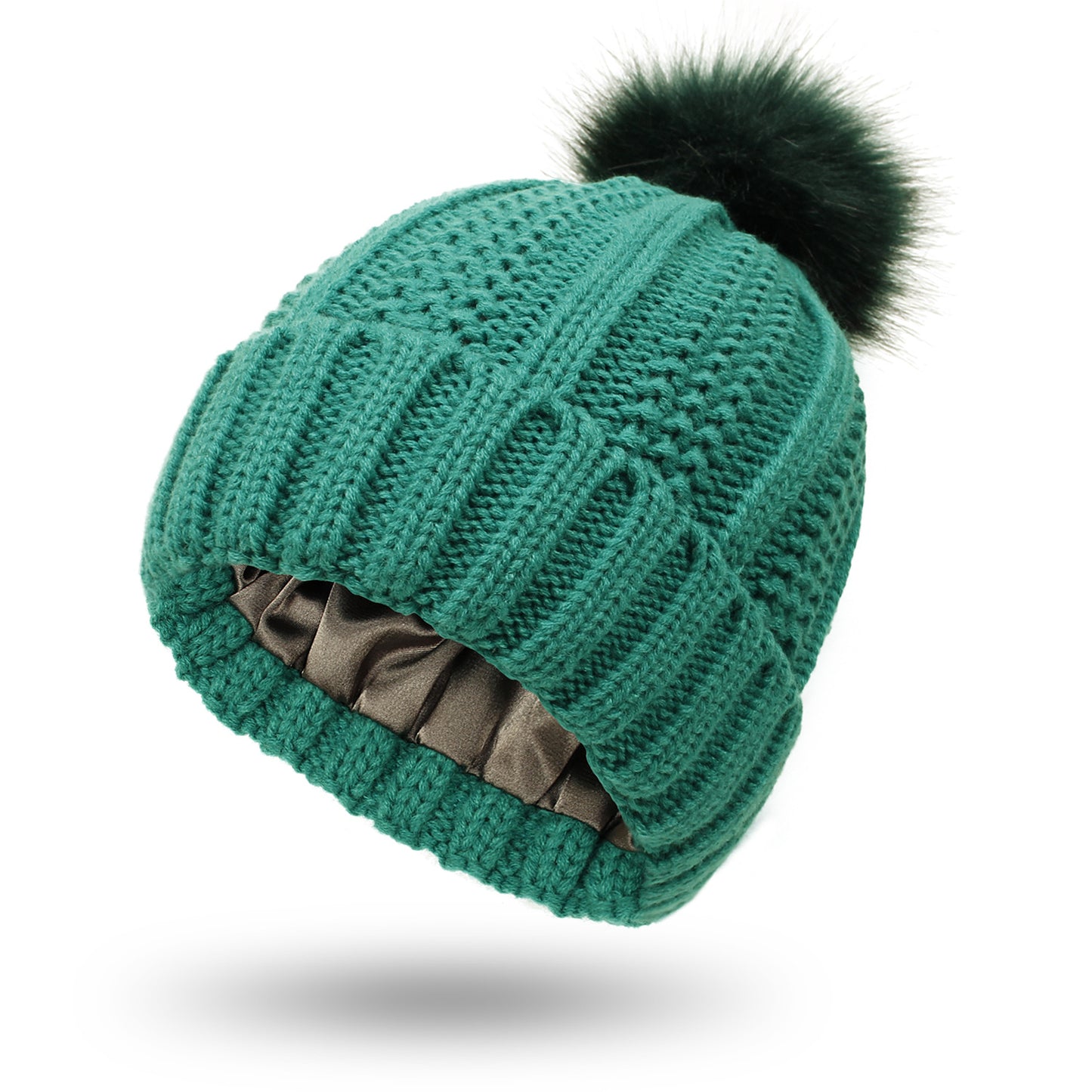 Soft Lined Winter Pom Beanie Women's