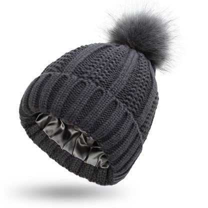 Soft Lined Winter Pom Beanie Women's
