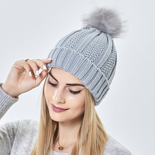 Soft Lined Winter Pom Beanie Women's