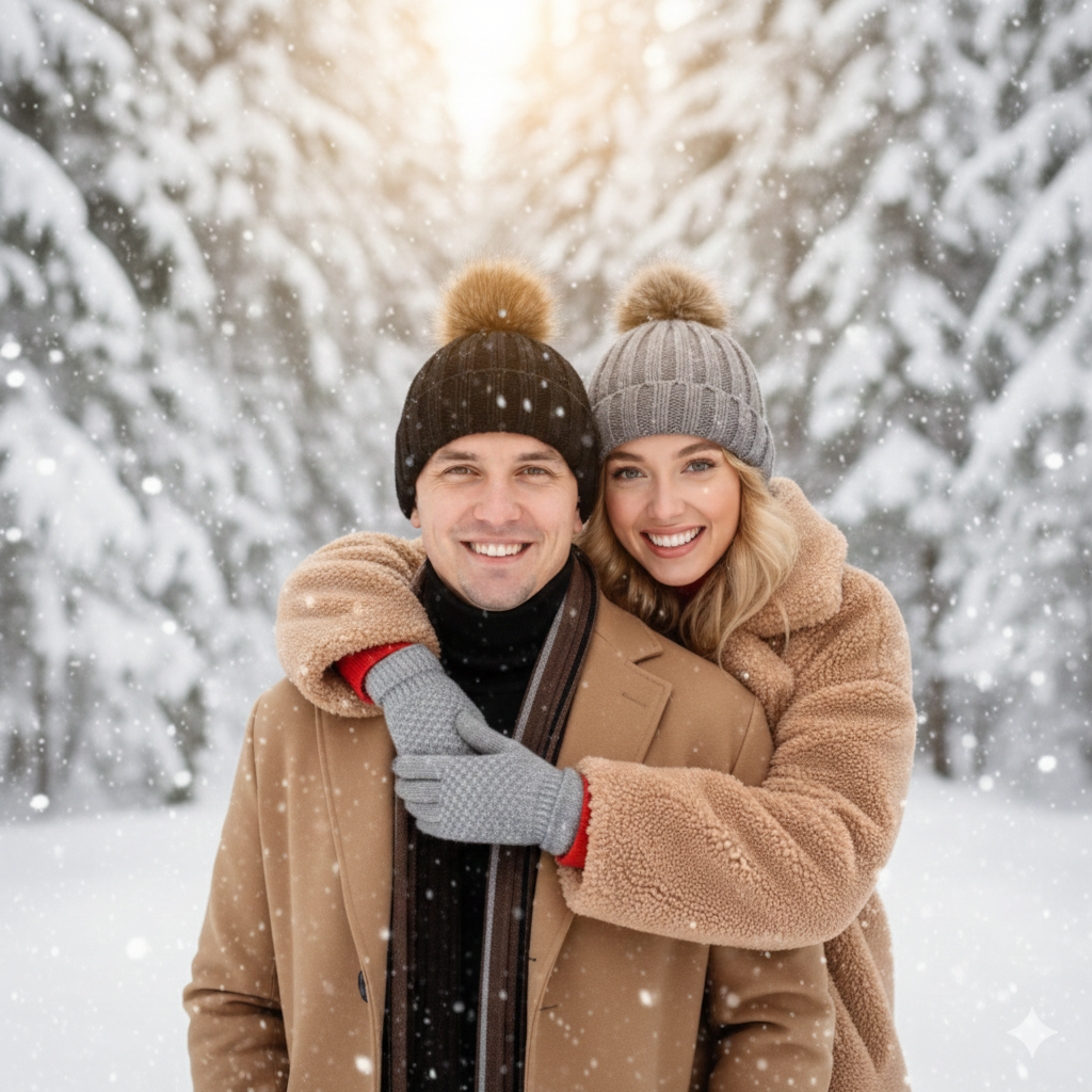 Soft Lined Winter Pom Beanie Women's