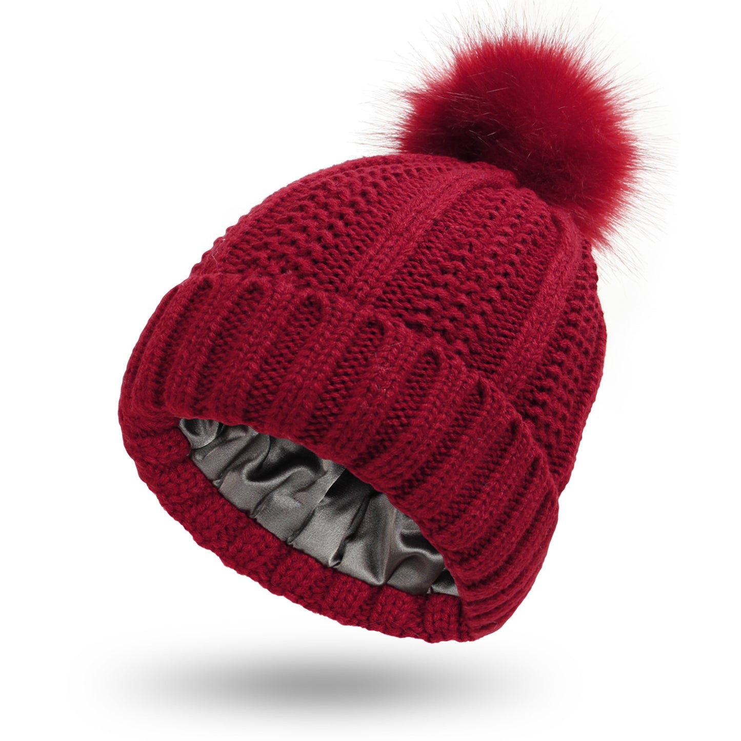 Soft Lined Winter Pom Beanie Women's
