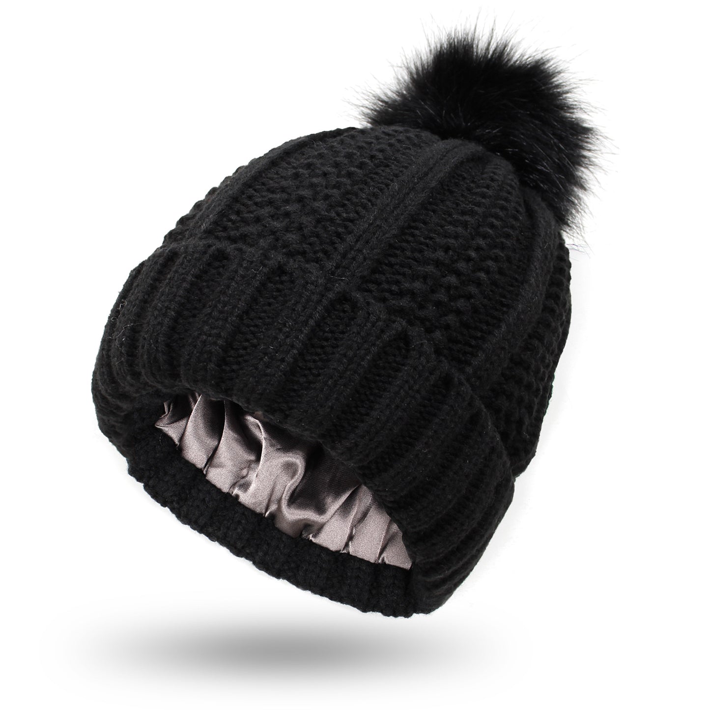 Soft Lined Winter Pom Beanie Women's